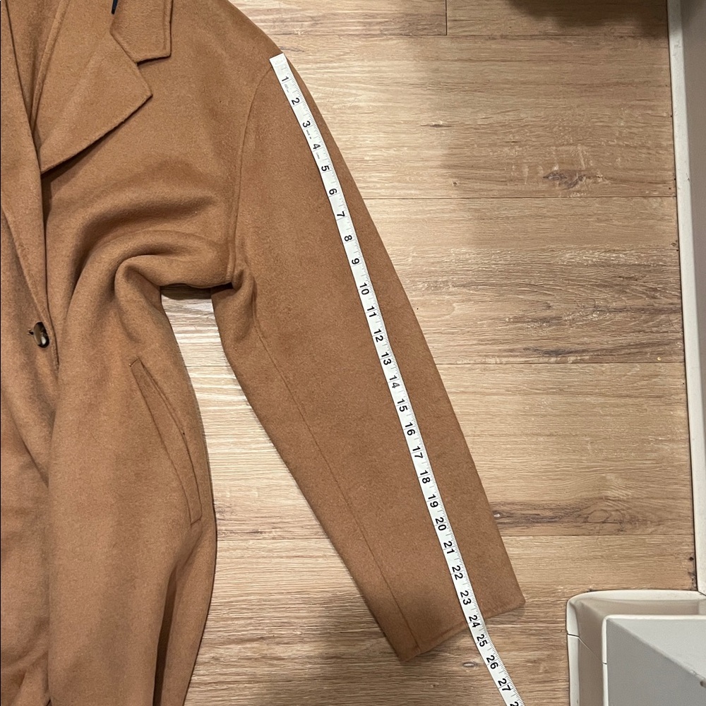 Lands’ End Wool Blend Overcoat - Camel - Size - Large - Picture 11 of 16